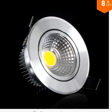 2015 Newest 5W/7w/9w/12w New Very Bright LED COB chip downlight Recessed LED Ceiling light Spot Light Lamp White/ warm white