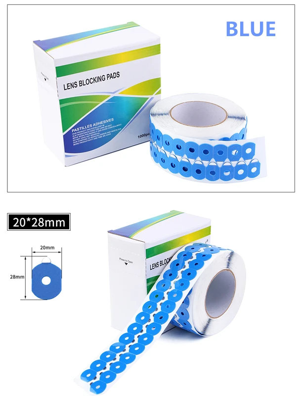 Linsenblockierpads 1000 Stück/Pads Brillen-Klebeband, optisches Klebeband mit hoher Viskosität für die Linsenbearbeitung – Detail 6