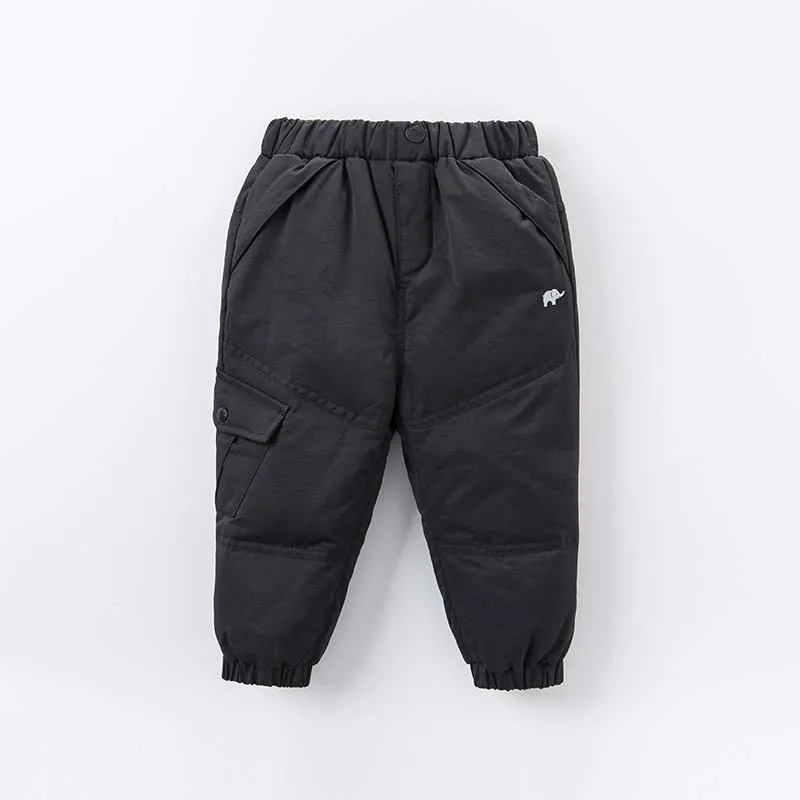 DB6434 dave bella winter unisex down pants girls boys full length kids fashion solid pants children trousers