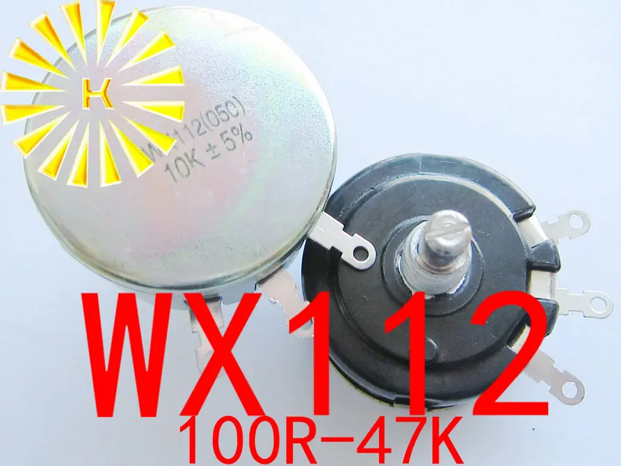 

WX112 WX050 470R 560R 680R 1K 1.5K 2.2K 3.3K 4.7K 5.6K 6.8K 10K 15K 22K 33K 47K 5W Single Wirewound Potentiometer Pot x 50PCS