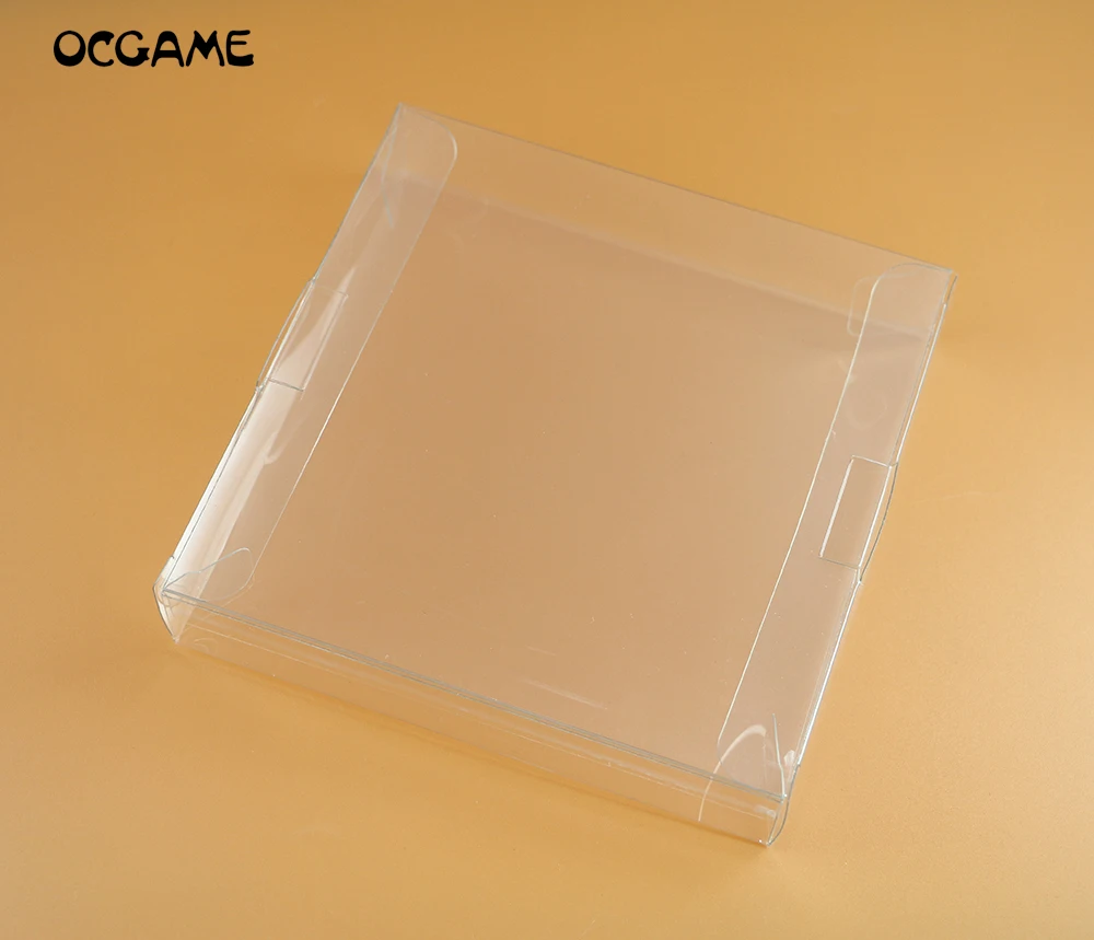 

OCGAME 50pcs/lot Clear transparent for Game Cartridge box Protector Case CIB plastic PET Protector for GBA GBC