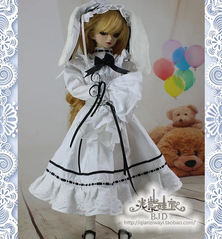 1/4 1/3 スケール BJD メイドドレスセット衣装 BJD/SD MSD SD13 ビッグガール服人形やその他のアクセサリーは含まれません 18D1549
