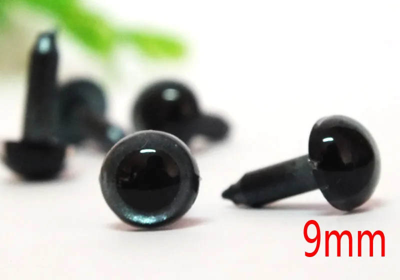 60pcs 9mm dark gray color Safety Eyes for Stuff Animal