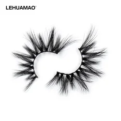 LEHUAMAO Eyelashes 3D Mink Eyelashes Long Big Crisscross Lashes Fluffy Dramatic Lightweight False Eyelashes Cruelty Free makeup