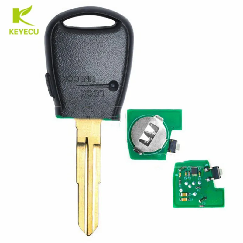 KEYECU Replacement Remote Car Key Fob Side 1 Button 433MHz ID46 for Kia Rio Picanto Soul Venga Ceed etc