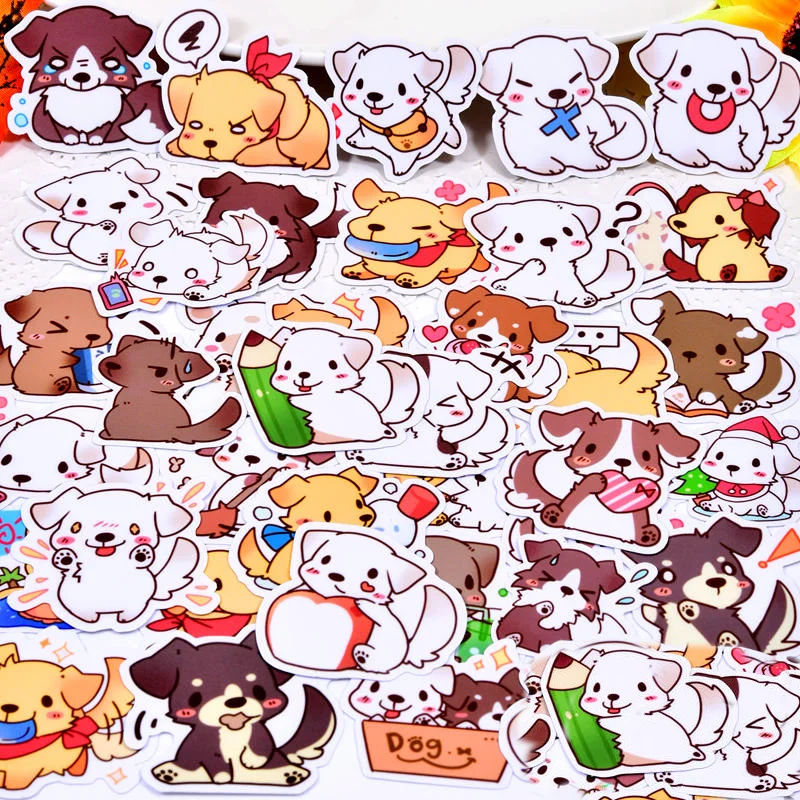 40pcs Creative kawaii Cute Cartoon  dogs  scrapbooking stickers /decorative sticker /DIY craft photo albums/Children