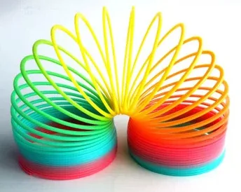 Educational Toy Protean Rainbow Super-sized Circle Plastic Coil 10 Diameter Of Unisex Pull Back 2021