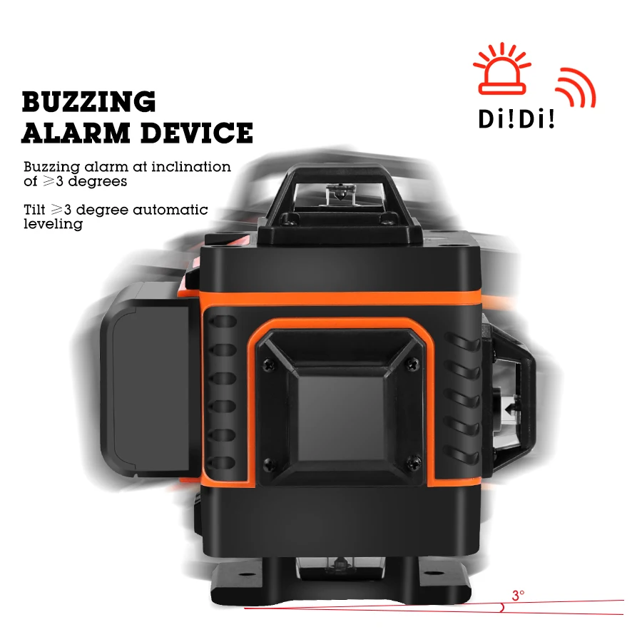 16/12 Lines 4D Laser Level green line Self-Leveling 360 Horizontal And Vertical Super Powerful Laser level green Beam