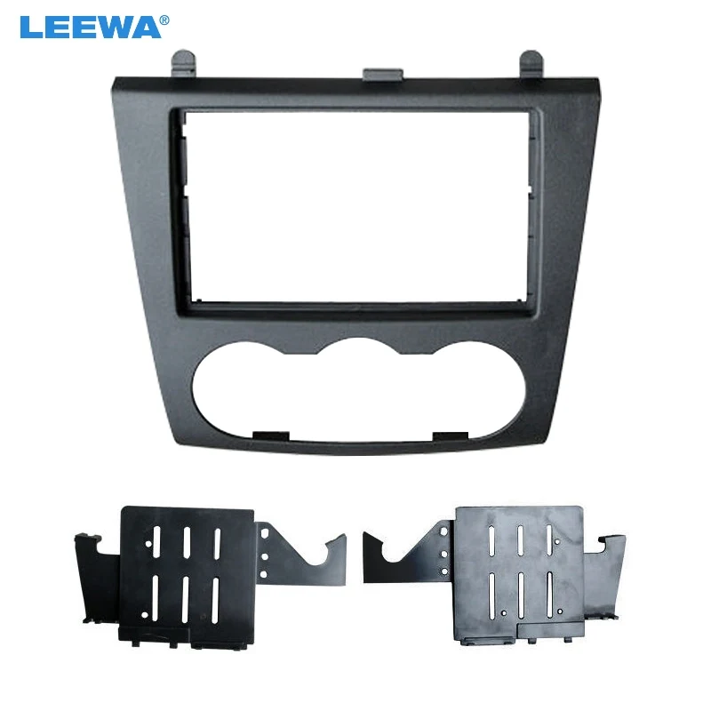 

LEEWA Car 2DIN Audio Stereo Fascia Frame For Nissan Altima 2006-2012 Radio Plate Panel Dashboard Mount Installation Trim #CA5023