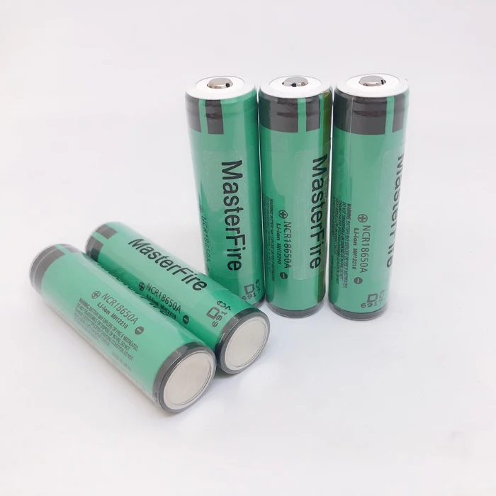 MasterFire 10pcs/lot Original Protected NCR18650A 18650 3.7V 3100mAh Li-ion Battery Rechargeable Lithium Batteries Cell with PCB