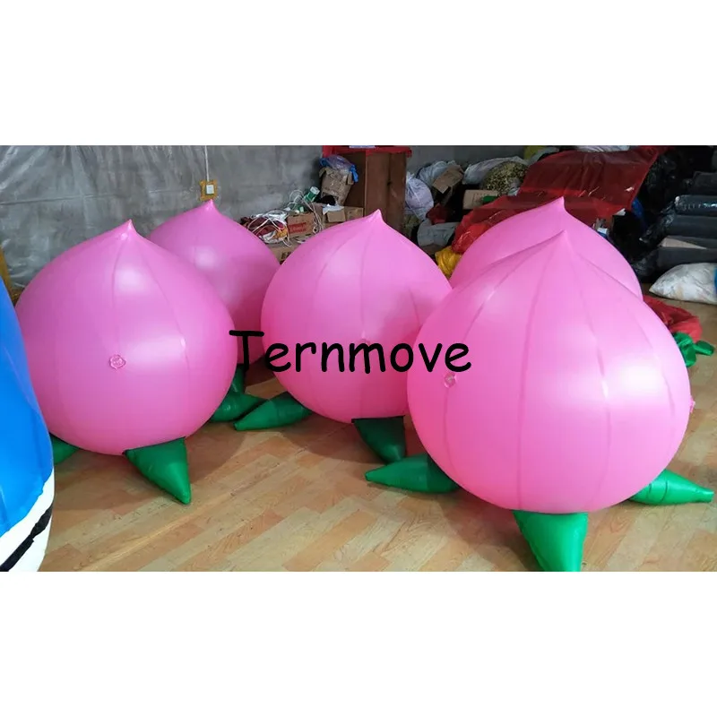 

wonderful helium balloon advertising giant inflatable farm produce Peach replica for Agriculture products trade show Event