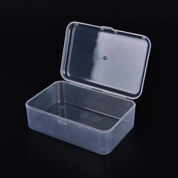 Transparent Plastic Storage Box Jewelry Display for Cosmetics Collection Parts Element Small Case Home Organization Beads Case