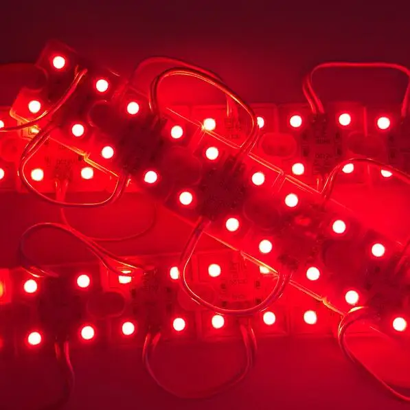 100pcs DC12V 5050 4 LED Modules White/Warm White IP65 Waterproof for LED Signs Advertisements