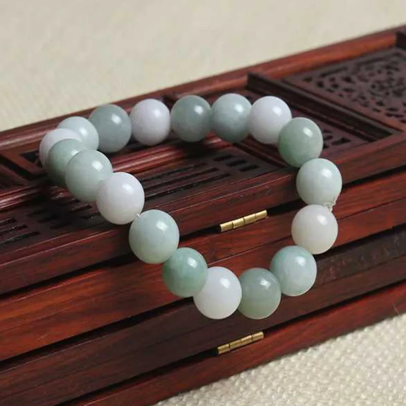 

Natural Green Jade Bead Bracelet Hand Carved Jewelry Gifts Wholesale