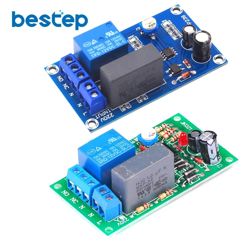 AC 220V Timer Relay Delay Switch Module Input/Output Delay Off Switch Module Adjustable Timing Turn Off Board