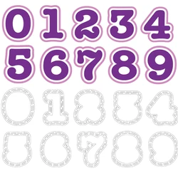10Cm Grote Nummers 0-9 Stansmessen & Plastic Stencil Papier Kaart Album Maken Scrapbooking Template Handwerk Nieuwe sterft 2019 Decor