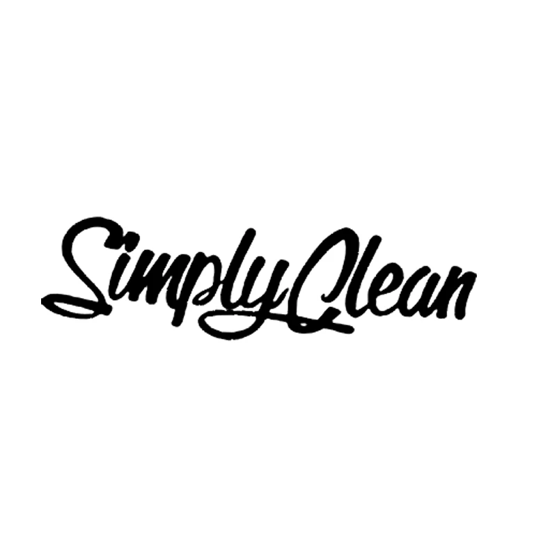 

22*6cm For Simply Clean Sticker Funny Jdm Personality Car Truck Window Vinyl Decal Accessories Decorate Car Styling auto goods