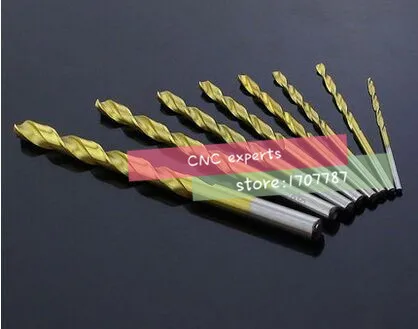 10 cái 0.5 mét-5.0 mét Tốc Độ Cao Thép Titanium tráng straight shank Twist Khoan Bits cho kim loại (1 mét/1.5 mét/2 mét/2.5 mét/3 mét/4 mét/5 mét)