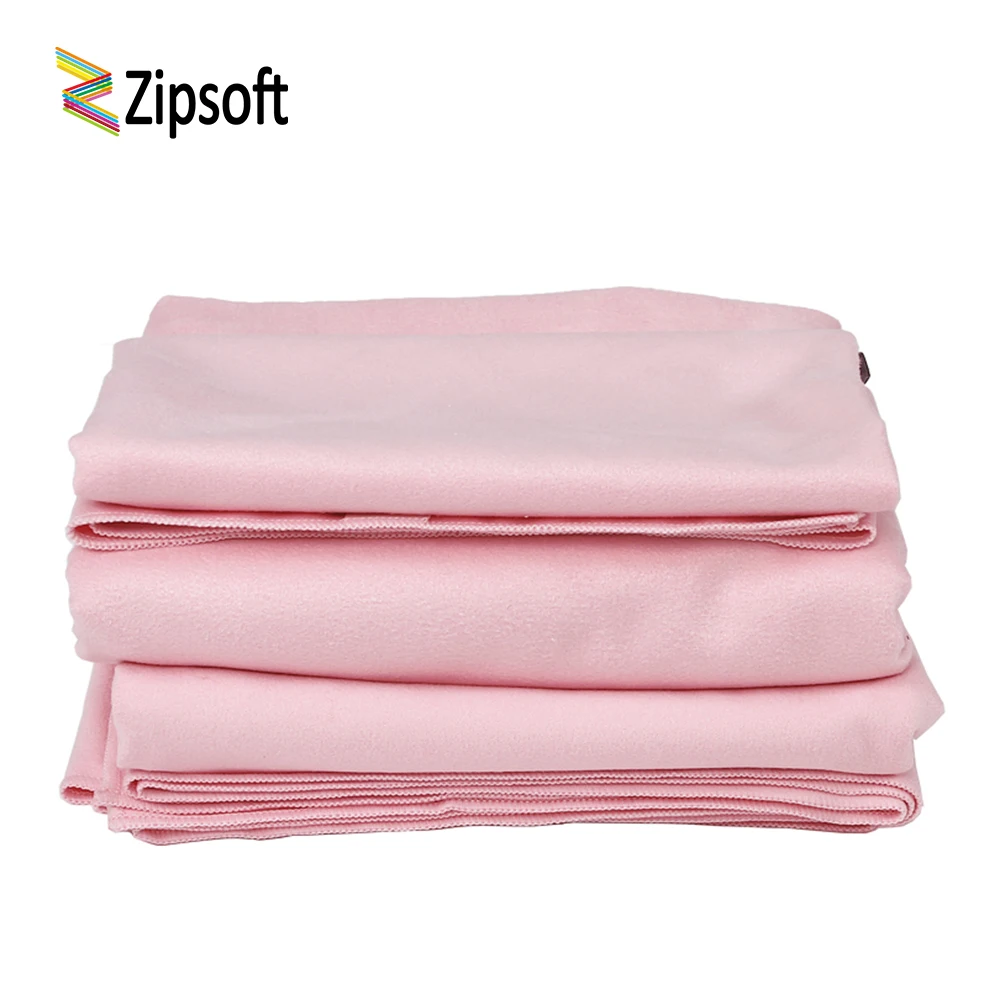 Zipsoft Beach towel for Adult women Girl Pink Cute Microfiber Quick-drying Towels lightweight Soft Antimicrobial Yoga Mat 2019