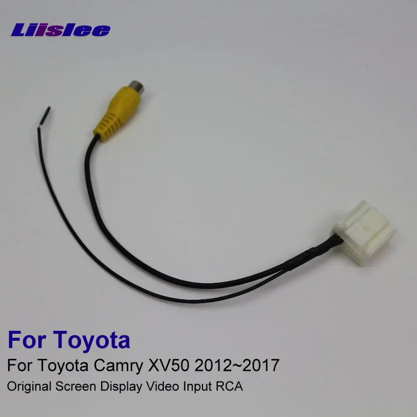 

Original Video Input Switch RCA Adapter Connector Convertor Wire Cable For Toyota Camry XV50 2012-2017 Rear View Camera