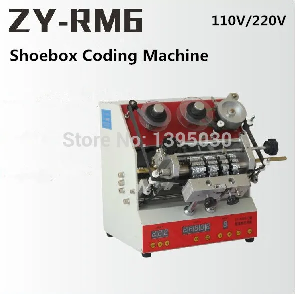 

Semi-Automatic Shoebox Coding Machine Pedal Code Printer ZY-RM6 110V/220V Electric Hot Press Stamping Machine