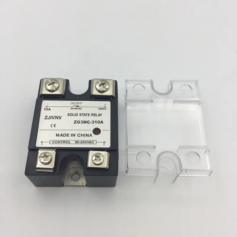 single phase solid state relay 10A AC control AC  SSR 10AA , AC relay SSR Zero crossing type full load current ZG3NC-310A