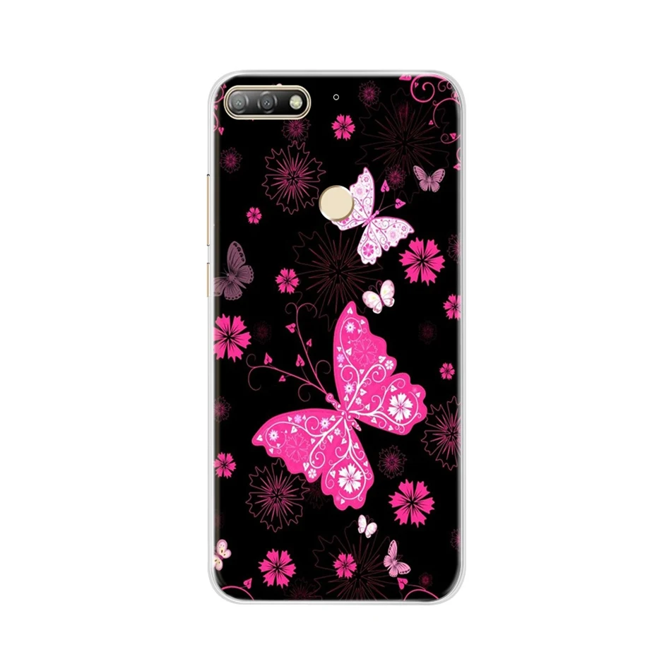 Silicone Case For Huawei y7 Y 7 2018 Case Huawei Y7 Prime 2018 Phone Case Soft TPU Cover Coque For Huawei Y7 Pro 2018 Back Cover