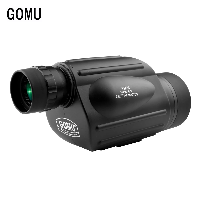 GOMU 13X50 Waterproof Monocular Telescope Binoculars HD Powerful Eyepiece For Birdwatching With Bak4 Prism Outdoor Hunting