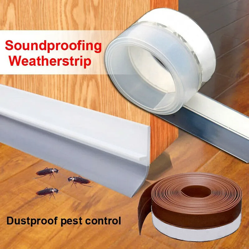 1 Meter Door Gap Self Adhesive Sealing Strips Dustproof And Windproof Pest Control Sound Insulation