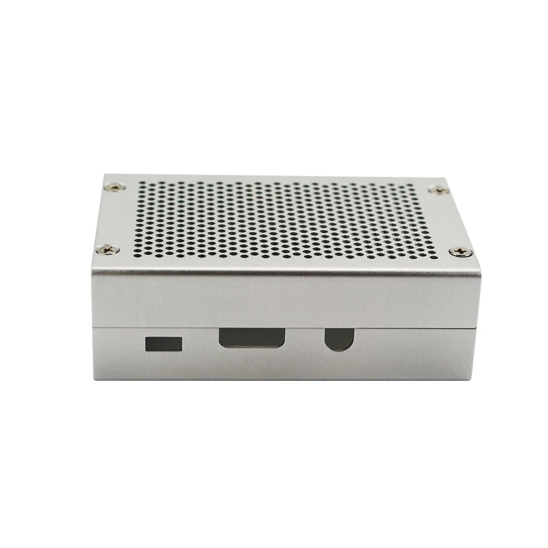 Raspberry Pi 3 Model B+ Aluminum Case Metal Box Silver Color Enclosure Shell Optional Fan compatible for Raspberry Pi 3 Model B