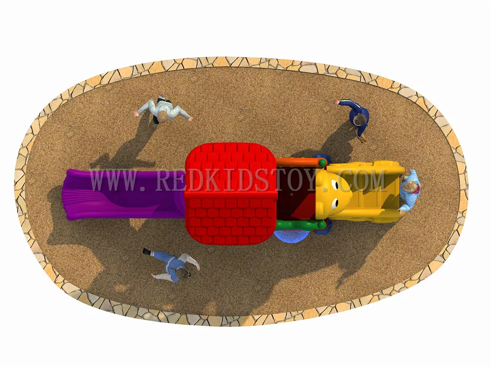 Exported to Honduras Safety Plastic Playground for Kids CE Certified Plaza De Juegos  HZ-ML163201a