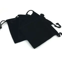 100Pcs / Lot Black Velvet Jewelery Bag Christmas Gift Bags Various sizes  B-036