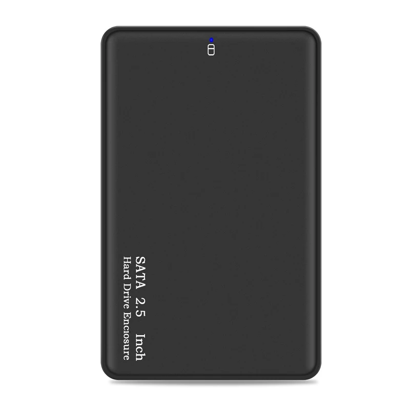 2.5 "SATA to USB 3.0 HDD 케이스 인클로저 (케이블 포함) USB SATA 어댑터 HDD 박스 케이스 (하드 디스크 드라이브 용) 최대 2 테라바이트 SSD UASP 지원