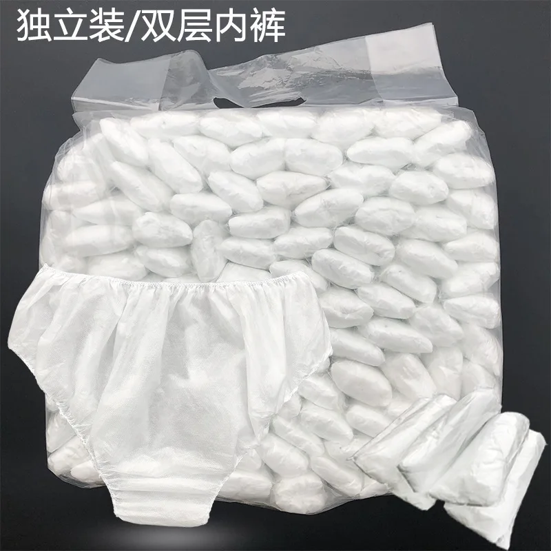 

Non Woven Fabric Breathable Disposable Panties For Women Men Business Trips Spa Wash-Free Briefs Menstruation Underwear JJ-025