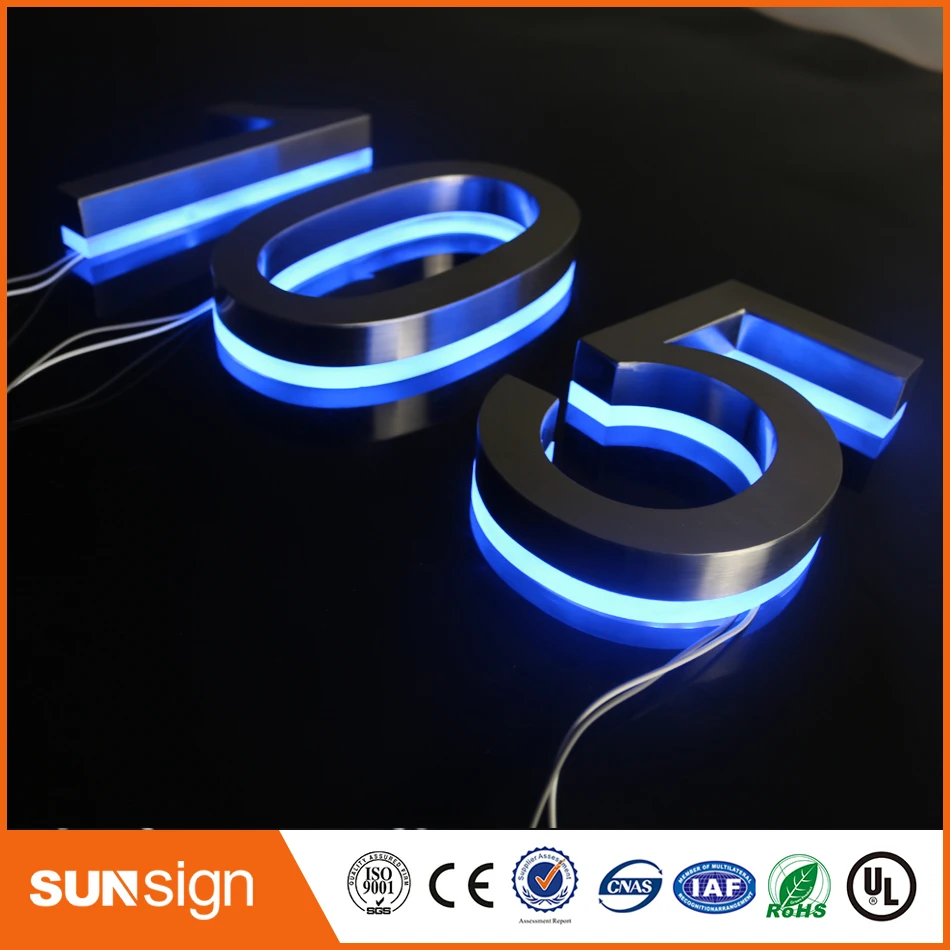 

H 20cm 3D outdoor backlit advertising led letter backlit shop signs