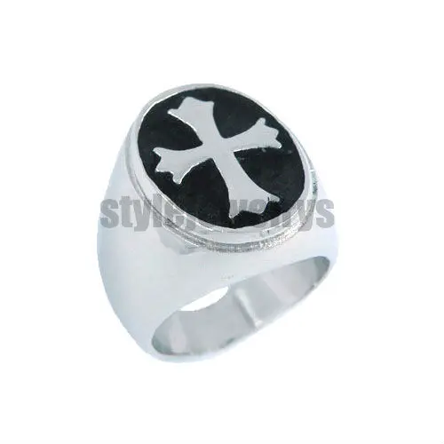 German Army Iron Cross Ring Stainless Steel Jewelry Vintage Knight Motor Biker Mens Boys Ring SWR0030A