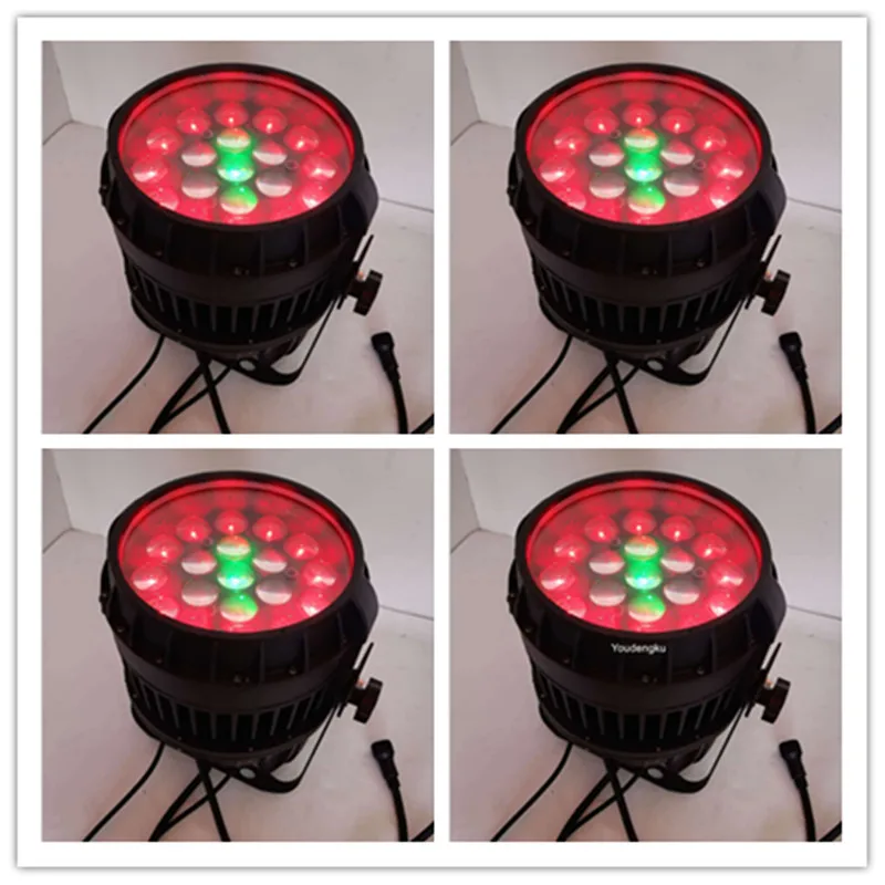 4 pieces dj bar party lighting good quality waterproof led par 19*10 rgbw dmx outdoor led par cans light par led zoom