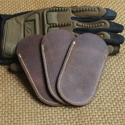 Funda de cuero genuino para cuchillo, funda plegable EDC, accesorios de herramientas para Dagger, 1 unidad