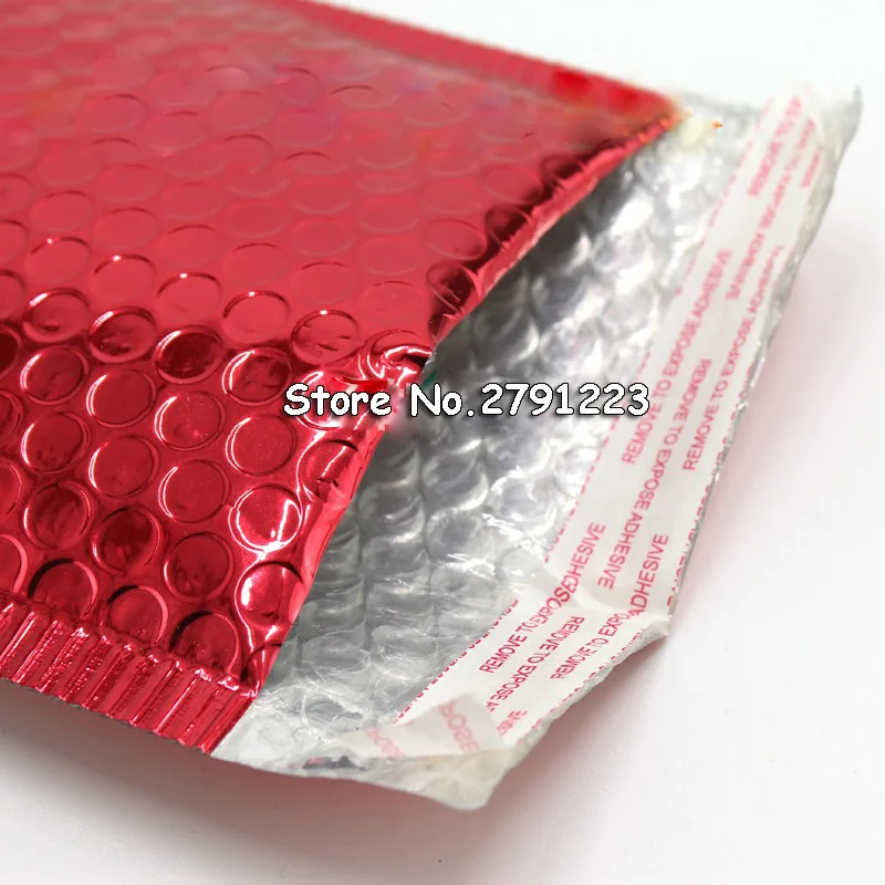 50pcs/lot 15x18cm Red Poly bubble Mailer envelopes Aluminum foil bubble envelope bag 50pcs/lot