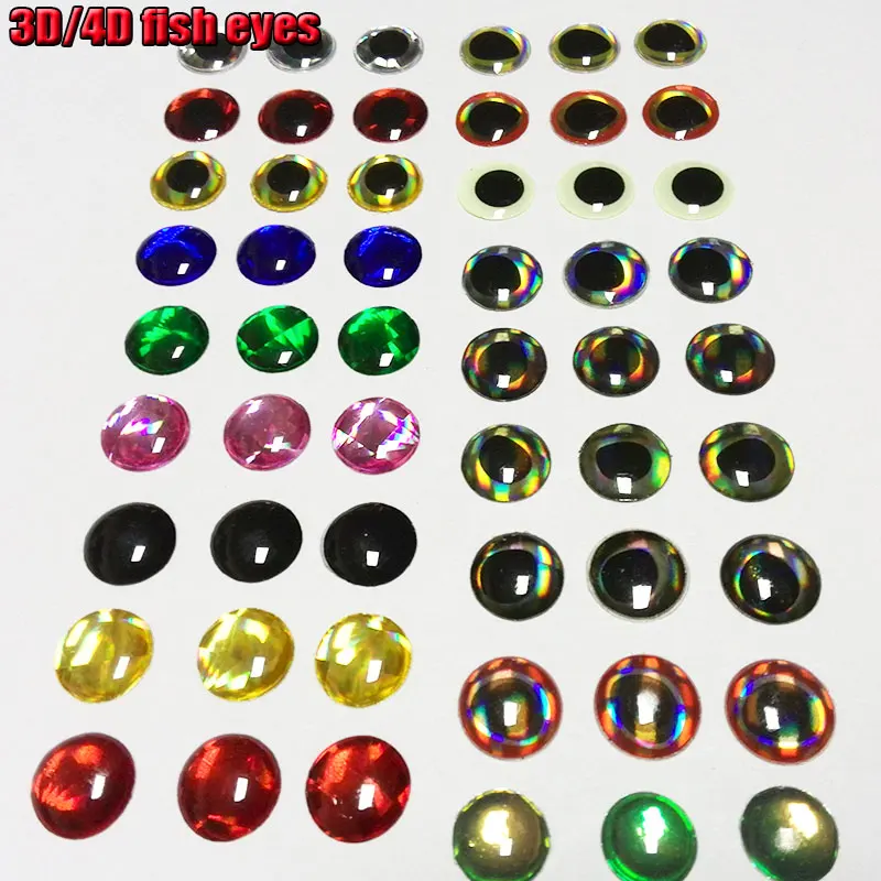 2022 more kinds 3D/4D fishing lure eyes choose fish eyes quantity:200pcs/lot artificial fish eyes fly fishing high quality!