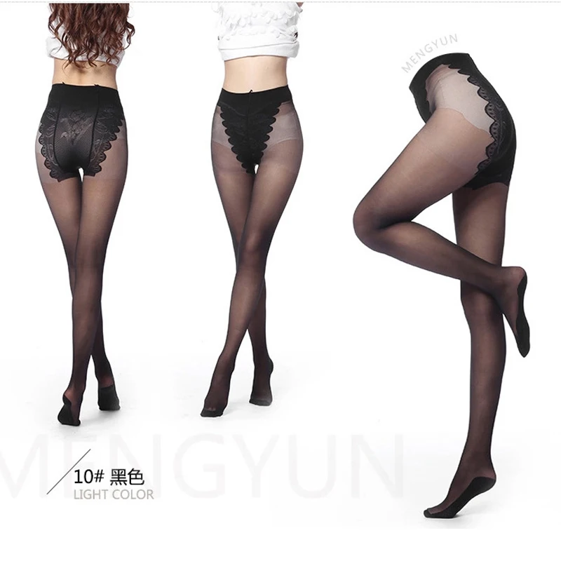 New Women Sexy Tights Anti Off Silk Pantyhose Seamless Spring Autumn Nylon Stockings Foot Massage Butterfly 40D Pantyhose