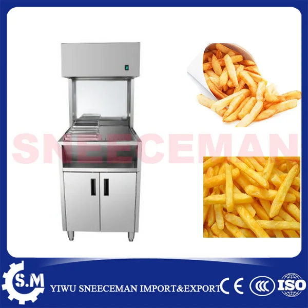 1m commercial Stainless Steel French Fries Warmer for sale Potato Chip Workbench