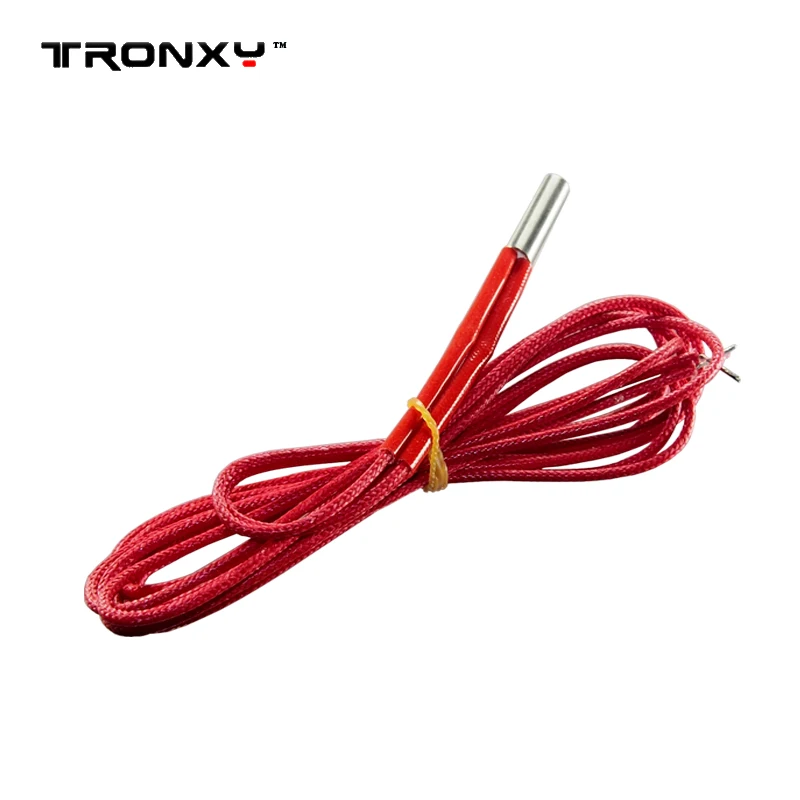 TRONXY 5PC 12V 40W Ceramic Cartridge Heater 6mm For Extruder 3D Printers Parts Heating Tube Heat 12V40W 1.2M Extrusion Part