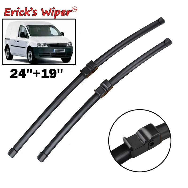 Erick\'s Wiper LHD Front Wiper Blades For VW Caddy 2K 2004 - 2007 Windshield Windscreen Clean Window Car Rain Brushes 24\