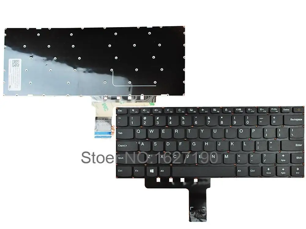 US Keyboard For LENOVO Ideapad 110-14 BLACK win8 Without FRAME New Laptop Keyboards With