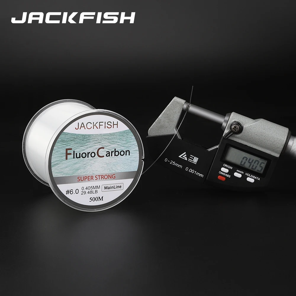 JACKFISH 500M Fluorocarbon vislijn 5-30LB Super sterke merk Hoofdlijn clear vliegvislijn pesca