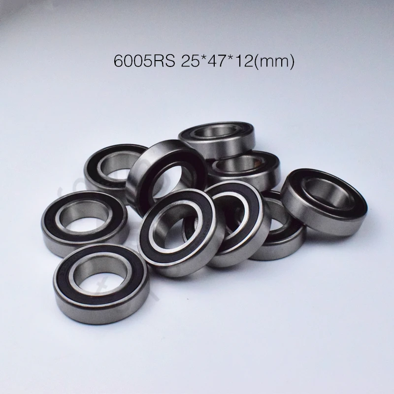 

6005RS 25*47*12(mm) 1Piece 6005 bearing ABEC-5 rubber sealing bearings chrome steel bearing 6005 6005Z 6005ZZ