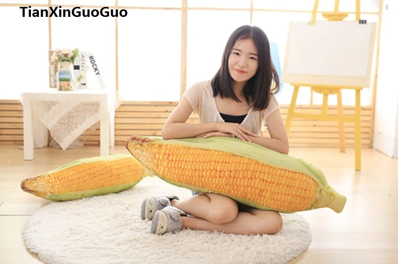 

large 100cm creative Dimensional corn plush toy,zipper closure, soft throw pillow home decoration birthday gift h2704