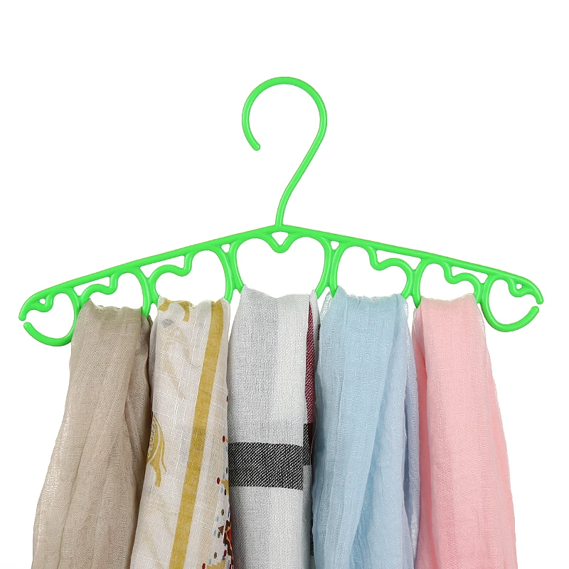 4pcs/lot Porous plastic wrap multi-purpose silk scarf belt tie hangers for clothes rack