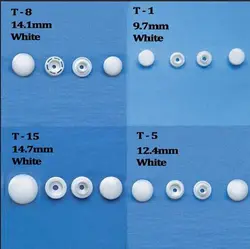 KAM 송진 스냅 버튼, 4 부분 링 버튼, 패스너 프레스 스터드, T1, T3, T5, T8, T15 프롱, DIY 맞춤형 FP-019, 150 세트